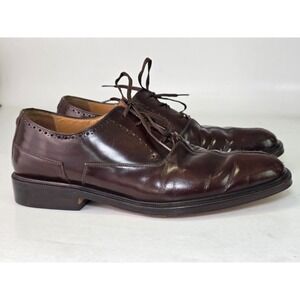 Paolo De Marco Branco Men's Dress Shoes 10 M Brown Leather Oxford Made in Spain